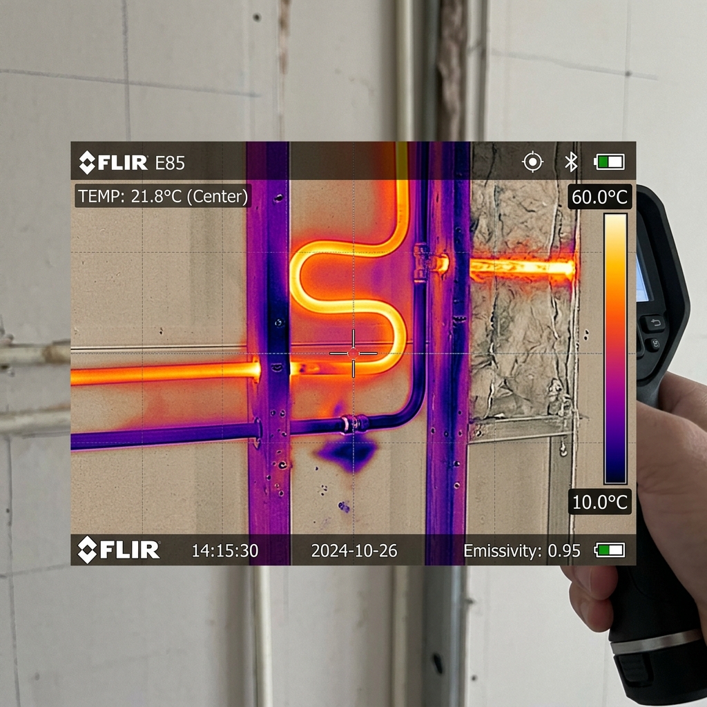 Thermal Imaging Moisture Leakage Detection Inspection